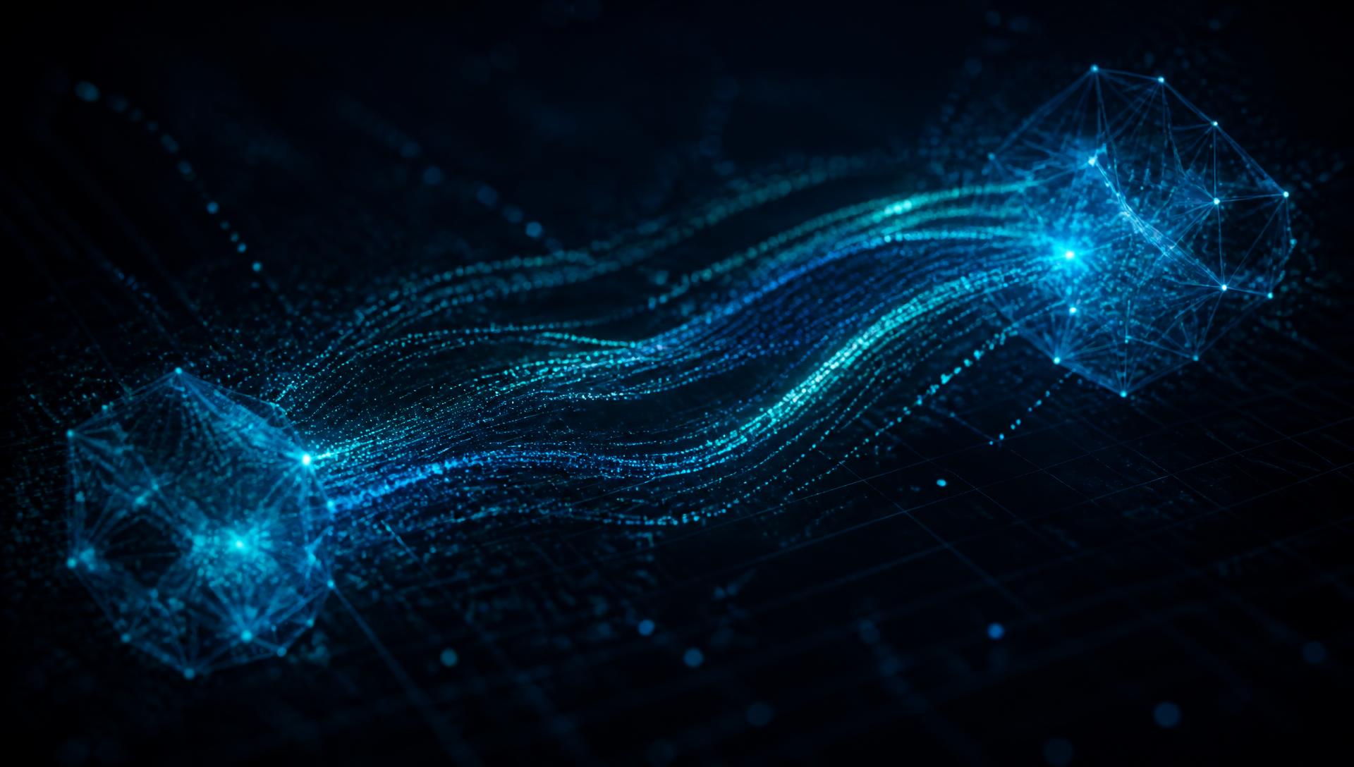 Streams of data migrating between two network clusters